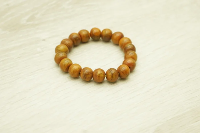 Sacred Tibetan Ox Bone Mala｜11.7mm Beads with Natural Grain｜Buddhist Meditation Ritual Tool