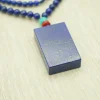 Lapis Lazuli Mala Detail｜Natural Pyrite Inclusions｜Cloisonné Connector Bead