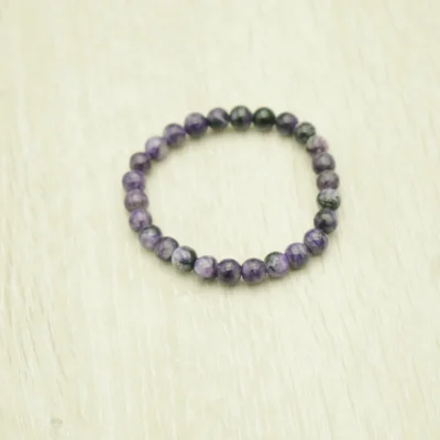 Top View of Amethyst Mala｜13.2mm Gradient Beads｜Tibetan Buddhist Practice Tool