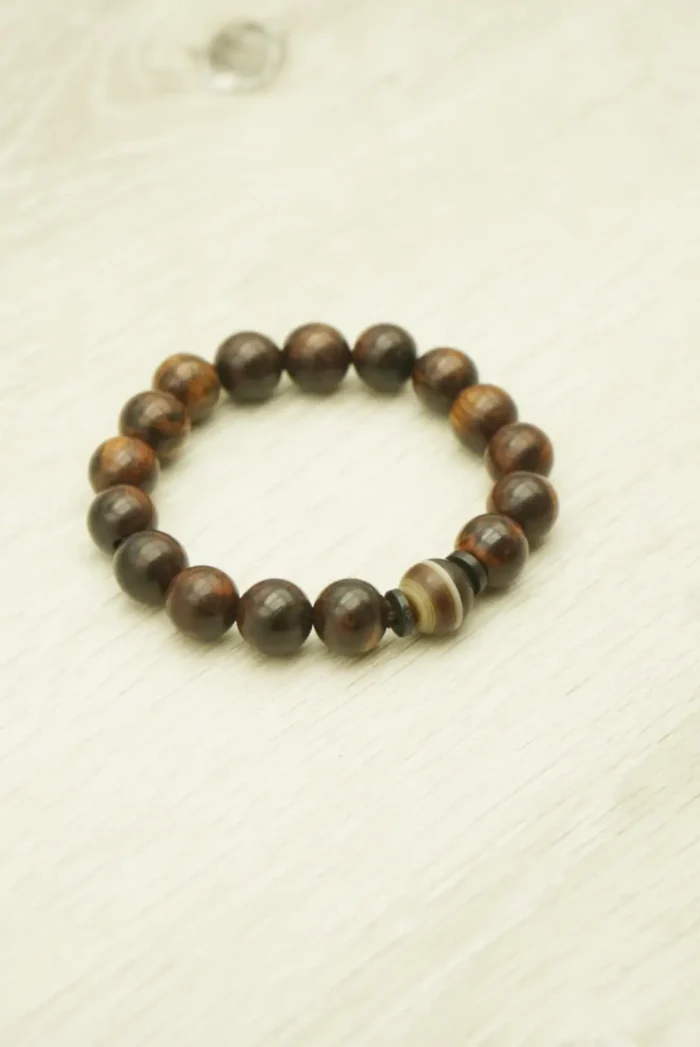Wisdom Keeper Tibetan Wood & Agate Mala - 图片 2